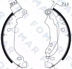 Комлект тормозных накладок FOMAR Friction FO 9051